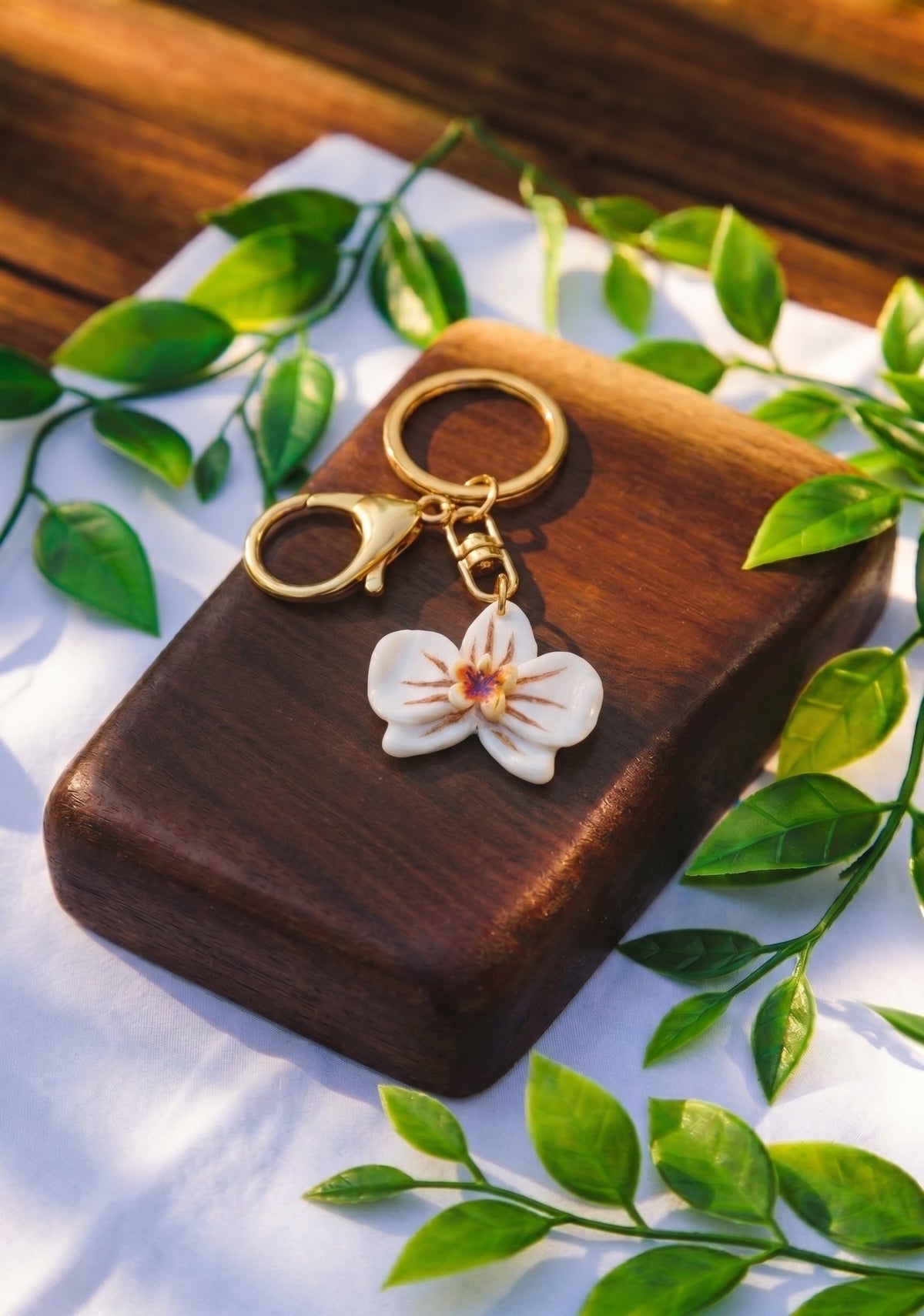 Orchidée — Porte-clef